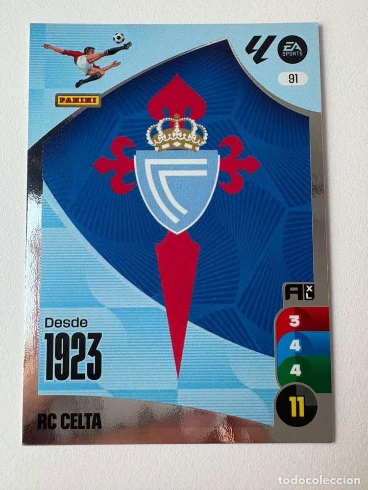 Coleccionismo deportivo: Escudo Celta 91 Adrenalyn 2024-25