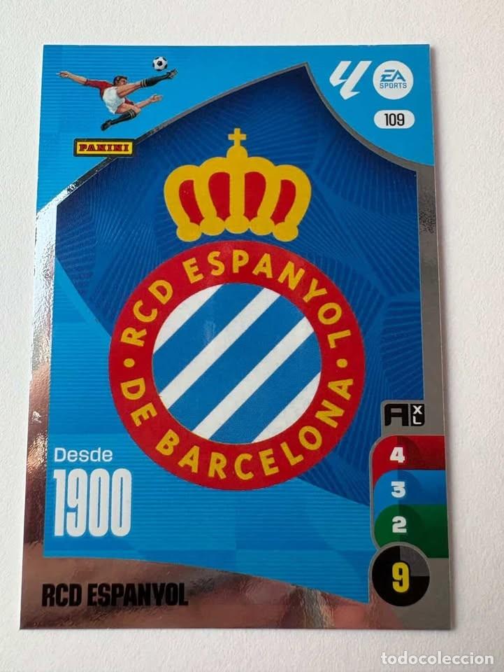 Coleccionismo deportivo: Escudo Espanyol 109 Adrenalyn 2024-25