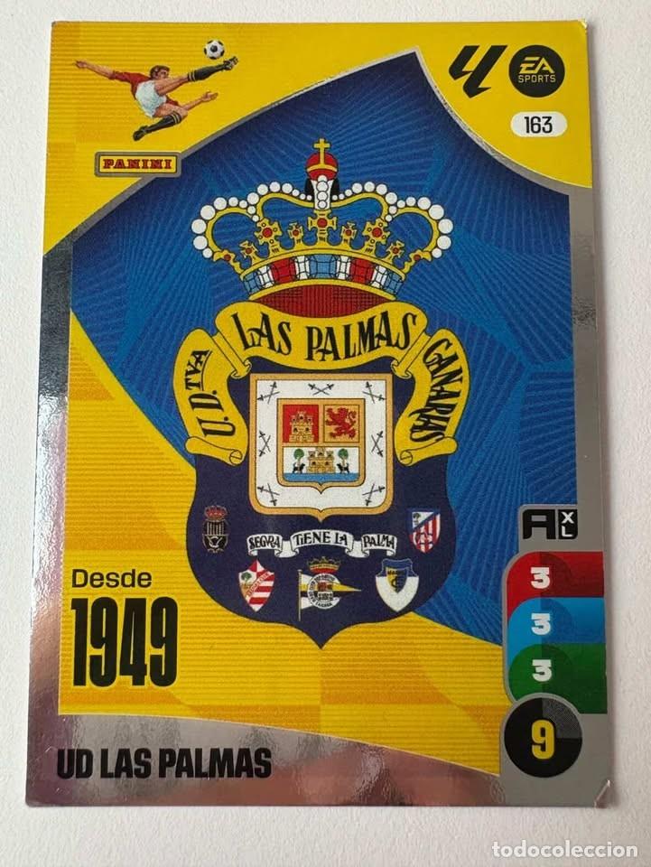 Coleccionismo deportivo: Escudo Las Palmas 163 Adrenalyn 2024-25