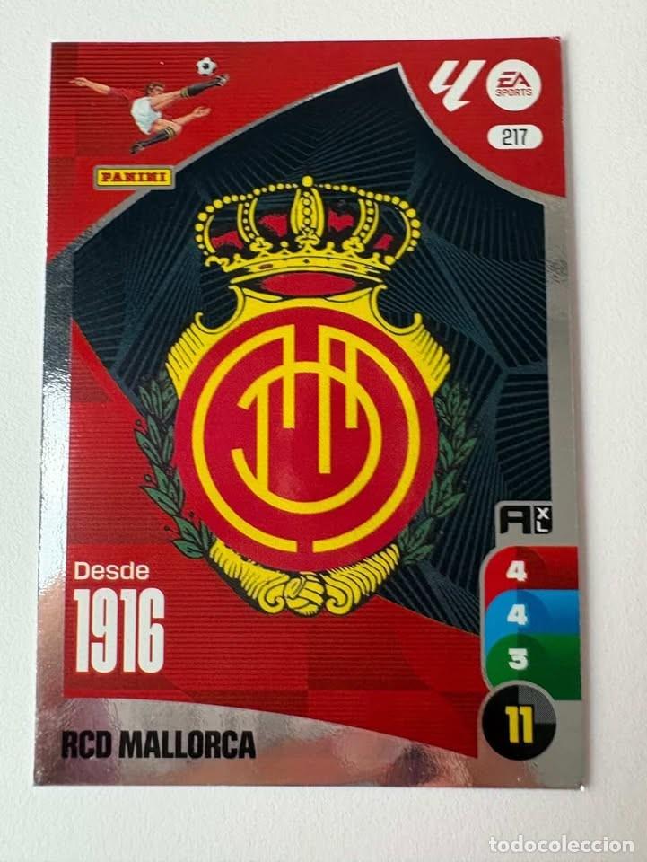 Coleccionismo deportivo: Escudo Mallorca 217 Adrenalyn 2024-25