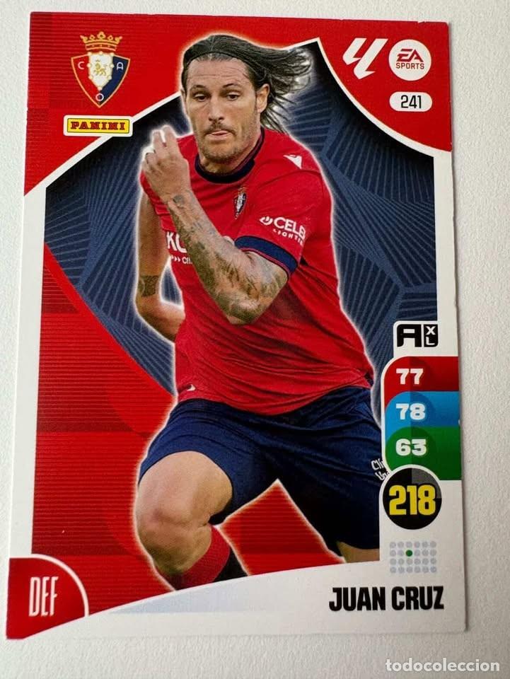 Coleccionismo deportivo: Juan Cruz Osasuna 241 Adrenalyn 2024-25