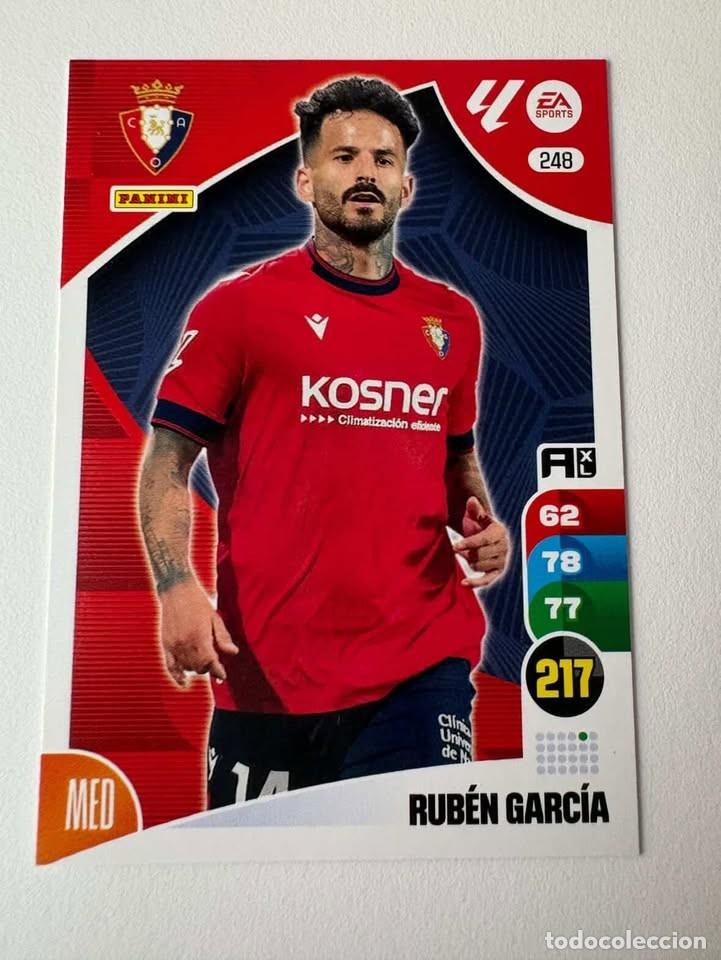 Coleccionismo deportivo: Rub&eacute;n Garc&iacute;a Osasuna 248 Adrenalyn 2024-25