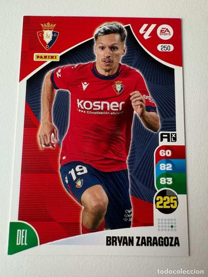 Coleccionismo deportivo: Bryan Zaragoza Osasuna 250 Adrenalyn 2024-25