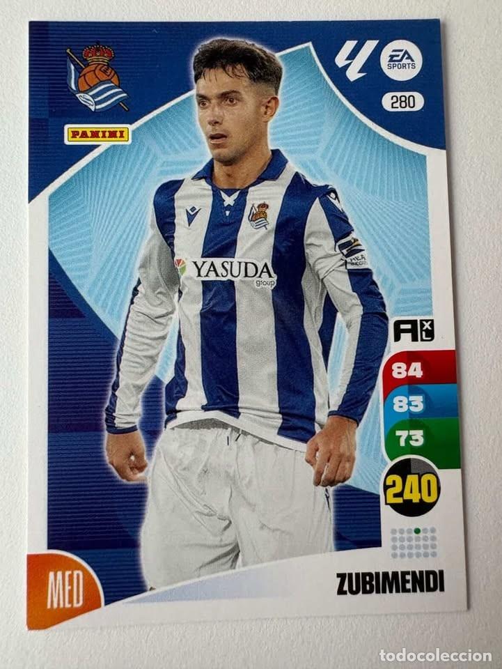 Coleccionismo deportivo: Zubimendi Real Sociedad 280 Adrenalyn 2024-25