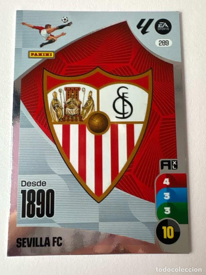 Coleccionismo deportivo: Escudo Sevilla 289 Adrenalyn 2024-25