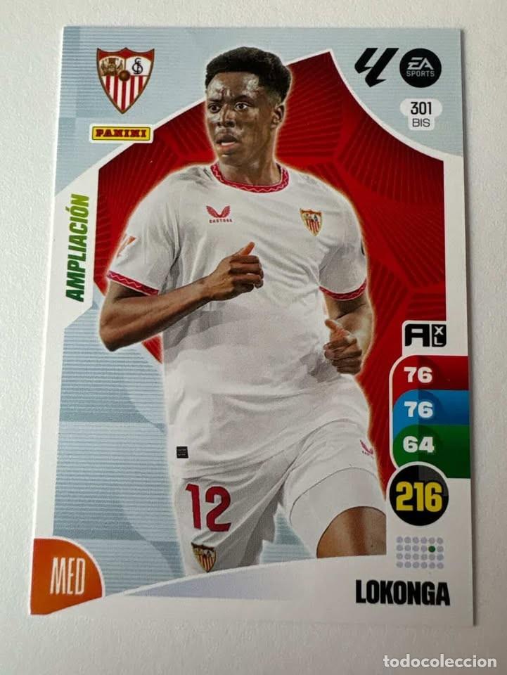 Coleccionismo deportivo: Lokonga Ampliaci&oacute;n Sevilla 301bis Adrenalyn 2024-25