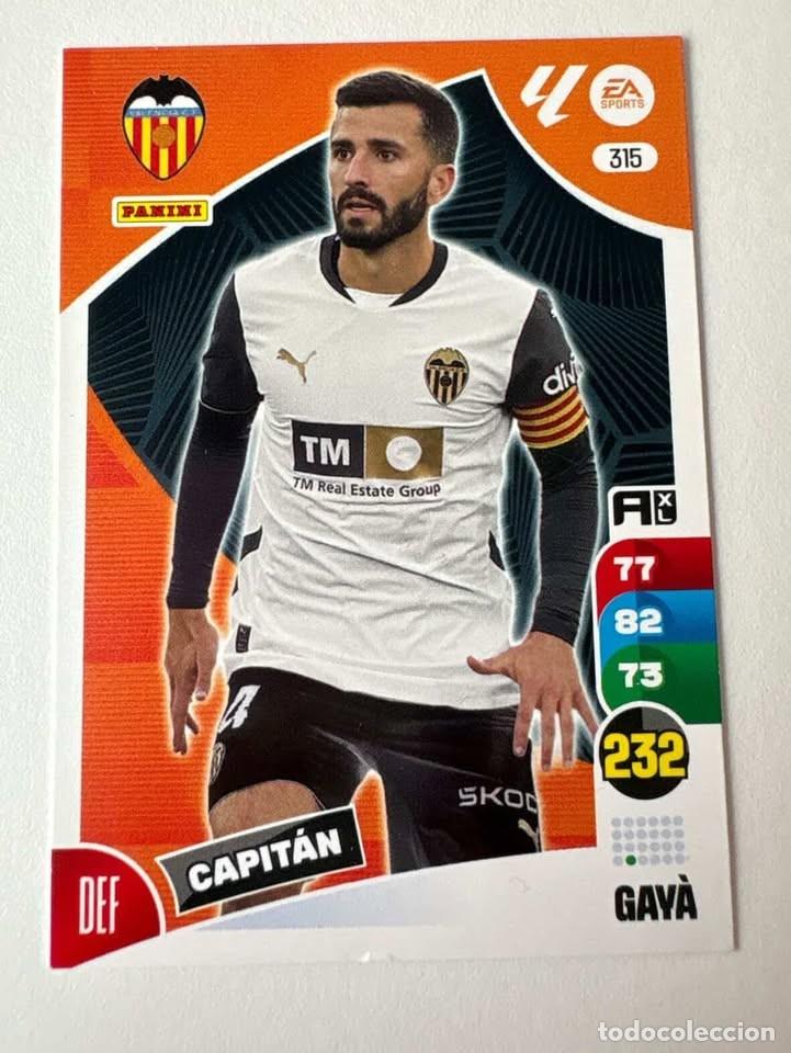 Coleccionismo deportivo: Gay&agrave; Valencia 315 Adrenalyn 2024-25