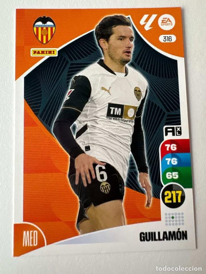 Coleccionismo deportivo: Guillam&oacute;n Valencia 316 Adrenalyn 2024-25