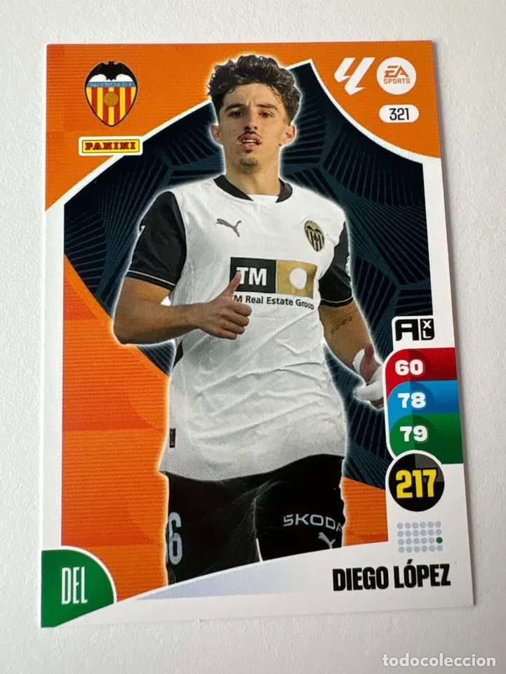 Coleccionismo deportivo: Diego L&oacute;pez Valencia 321 Adrenalyn 2024-25