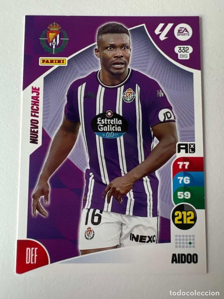 Coleccionismo deportivo: Aidoo Nuevo Fichaje Valladolid 332bis Adrenalyn 2024-25