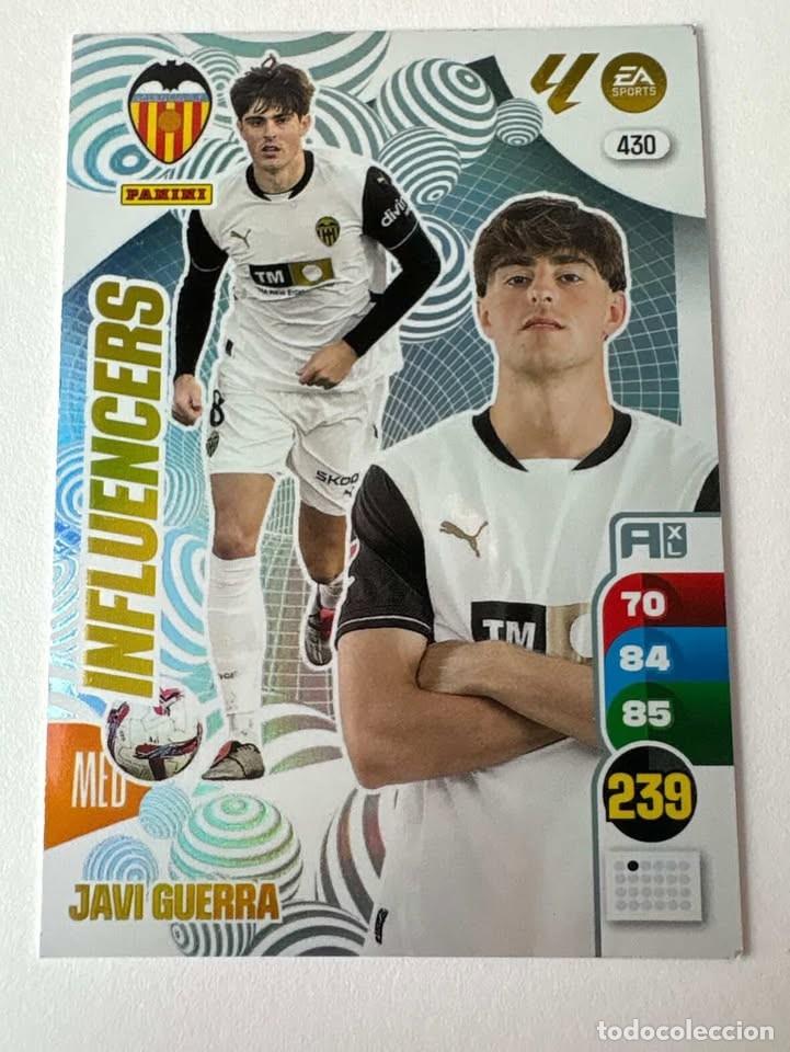 Coleccionismo deportivo: Javi Guerra Valencia Influencers 430 Adrenalyn 2024-25