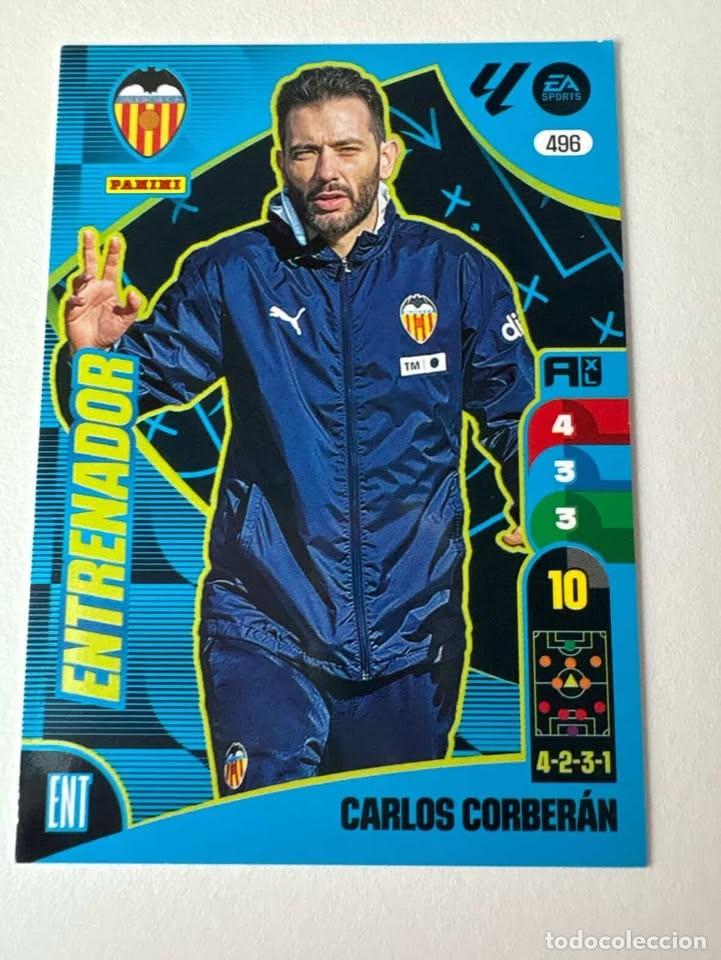 Coleccionismo deportivo: Carlos Corber&aacute;n Valencia Entrenador 496 Adrenalyn 2024-25