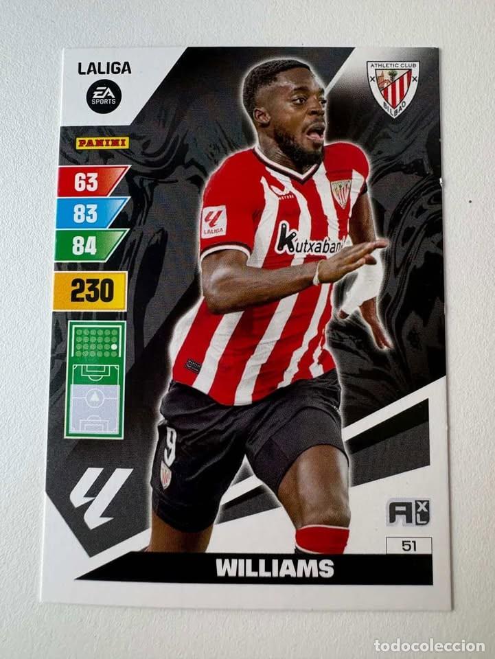 Coleccionismo deportivo: Williams Athletic Club de Bilbao 51 Adrenalyn 2023-24