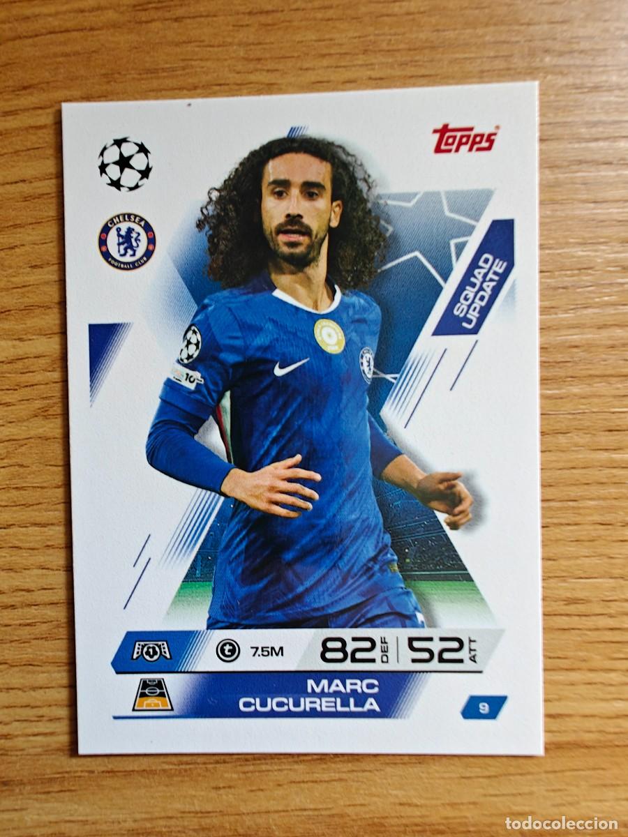 Coleccionismo deportivo: Marc Cucurella 9 Match Attax Extra 25 26 Squad Update Chelsea 2025 2026
