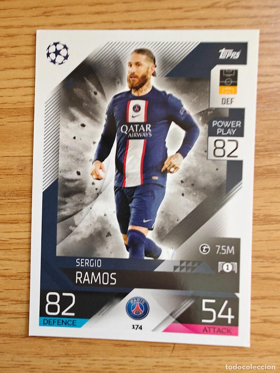 Coleccionismo deportivo: Sergio Ramos 174 Match Attax 22 23 Paris Saint-Germain 2022 2023