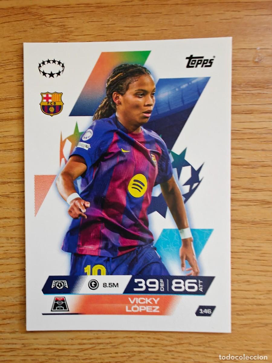 Coleccionismo deportivo: Vicky L&oacute;pez 146 Match Attax Extra 25 26 Barcelona UWCL 2025 2026