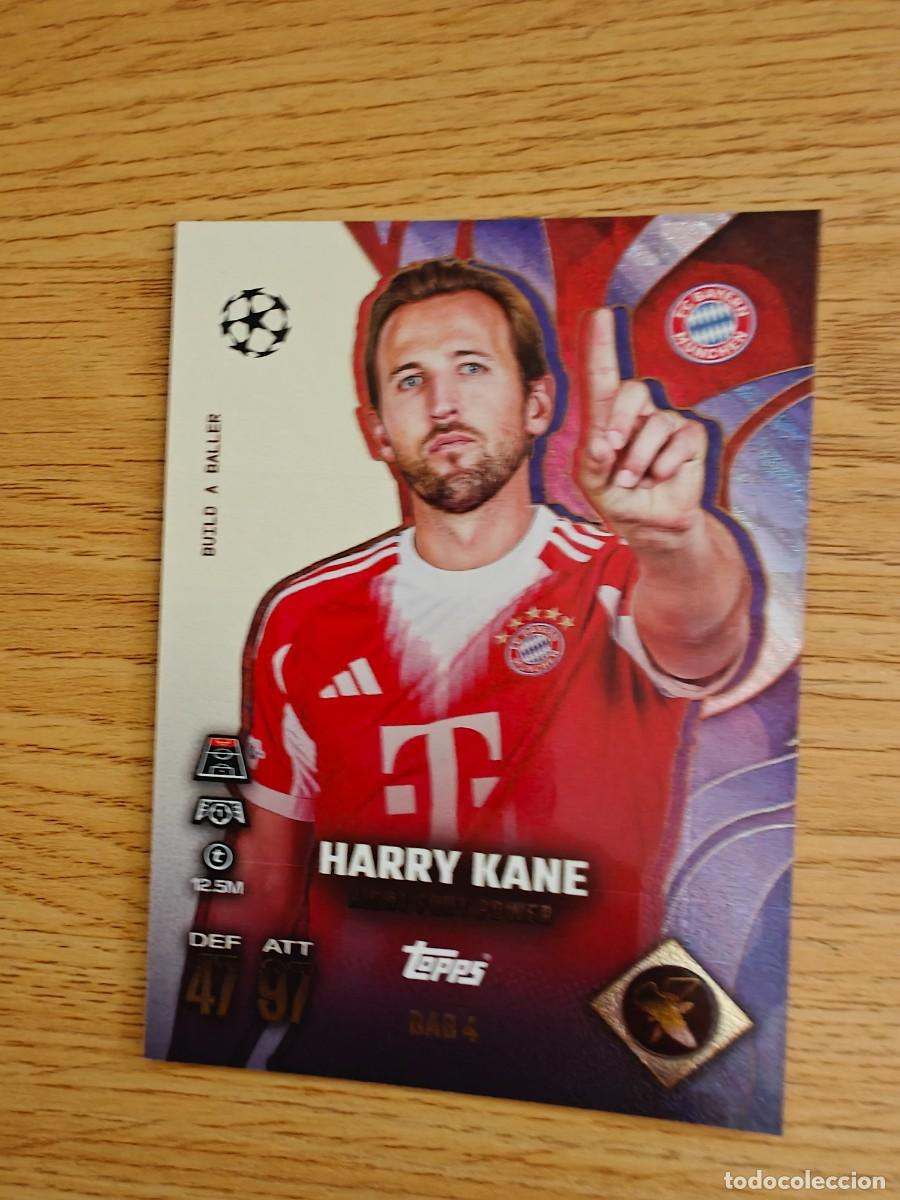 Coleccionismo deportivo: Harry Kane BAB 4 Match Attax Extra 25 26 Bayern Munich Build a Baller 2025 2026