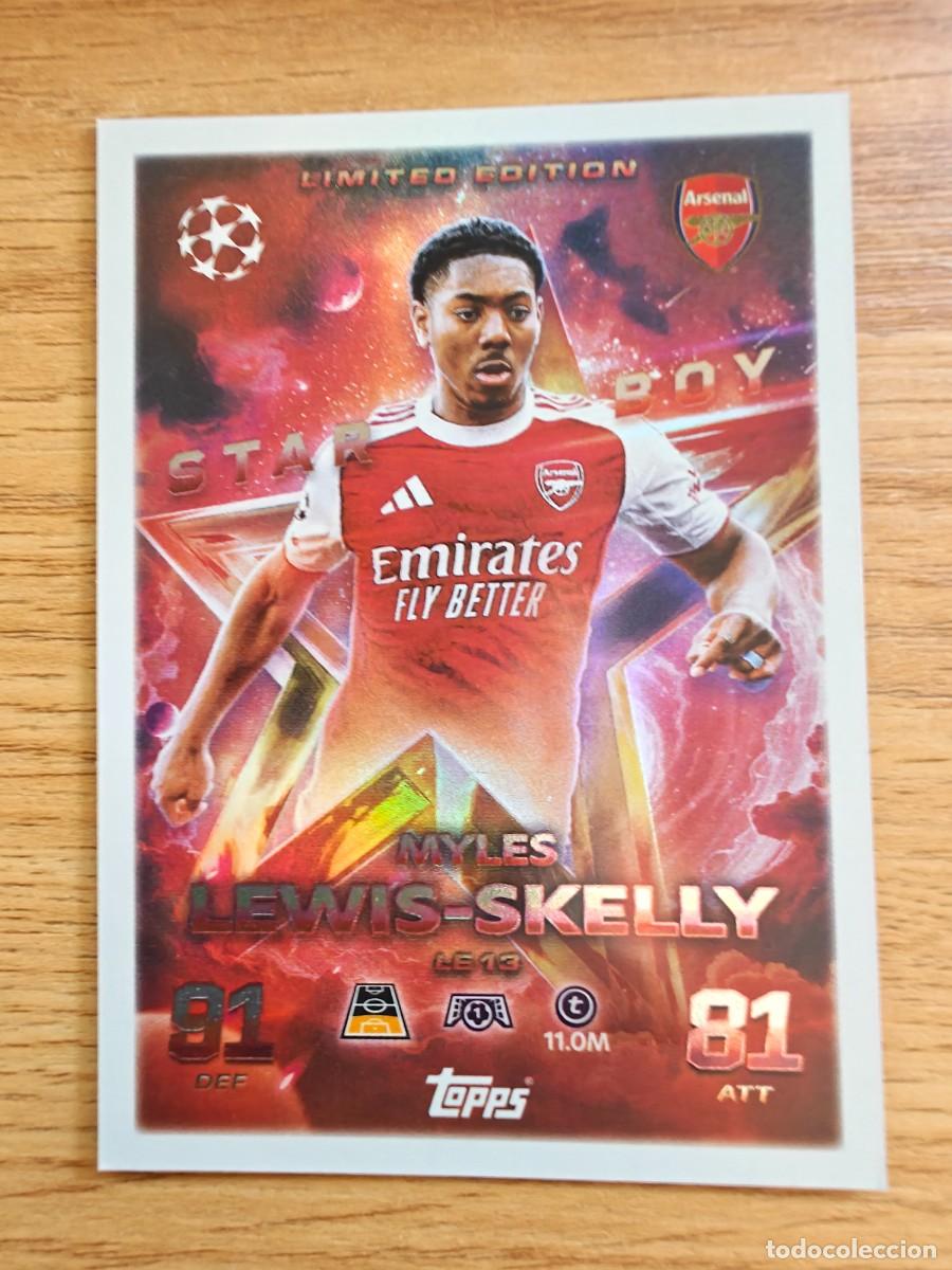 Coleccionismo deportivo: Myles Lewis-Skelly LE 13 Match Attax 25 26 Limited Edition Starboy Arsenal 2025 2026