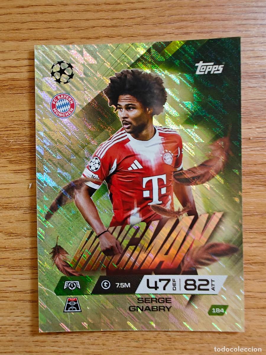 Coleccionismo deportivo: Serge Gnabry 184 Match Attax Extra 25 26 Bayern Munich Wingman 2025 2026