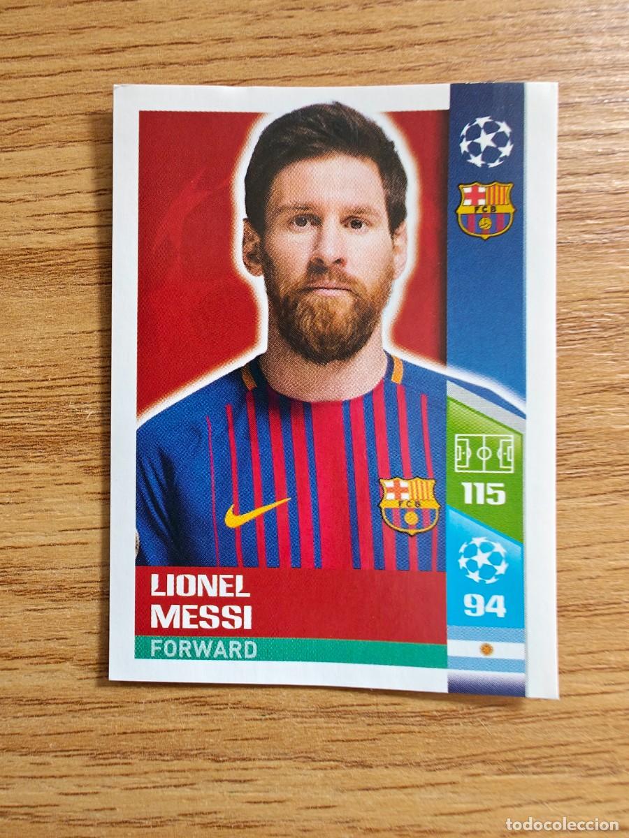 Coleccionismo deportivo: Lionel Messi 38 Topps UEFA Champions League Sticker 17 18 Barcelona 2017 2018