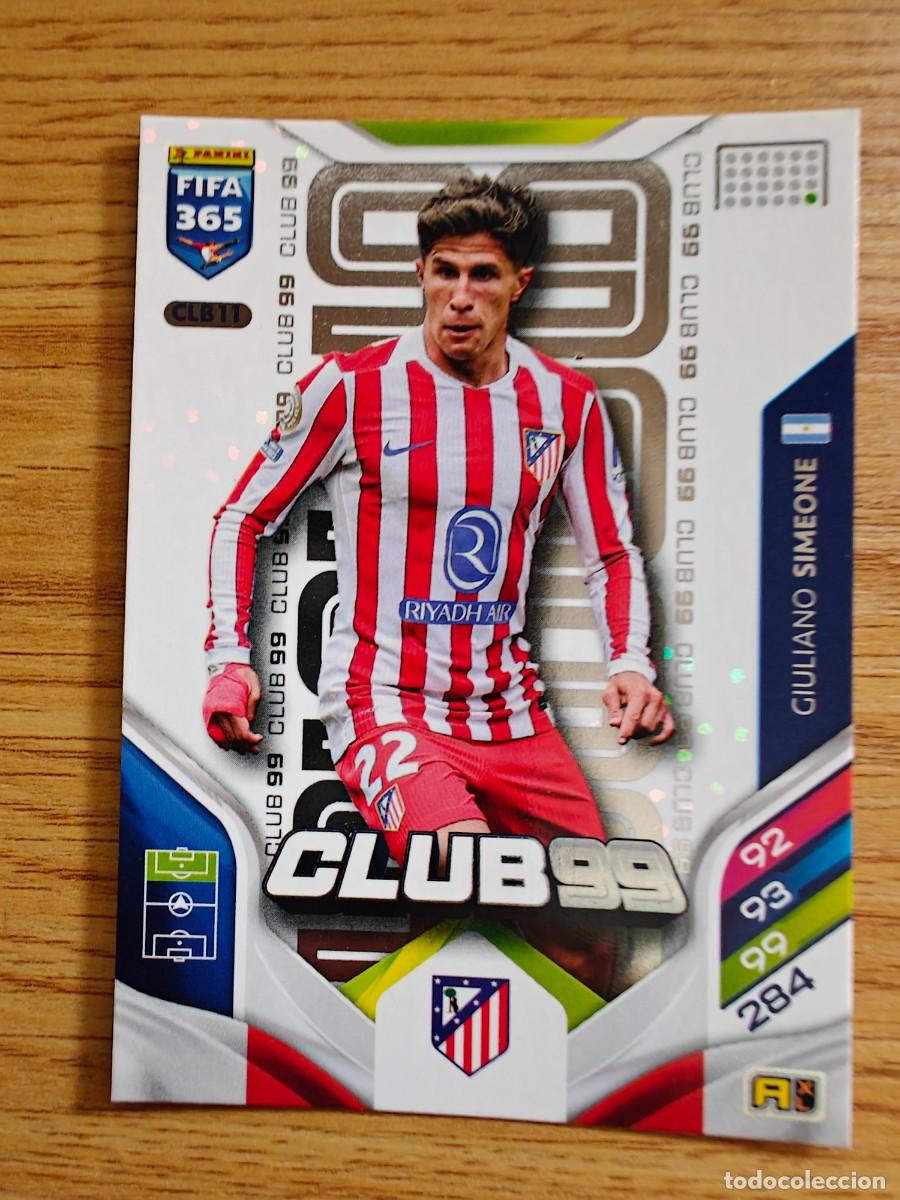 Coleccionismo deportivo: Giuliano Simeone CLB 11 Panini FIFA 365 2025 2026 Atletico Madrid Argentina Club 99 2025 2026