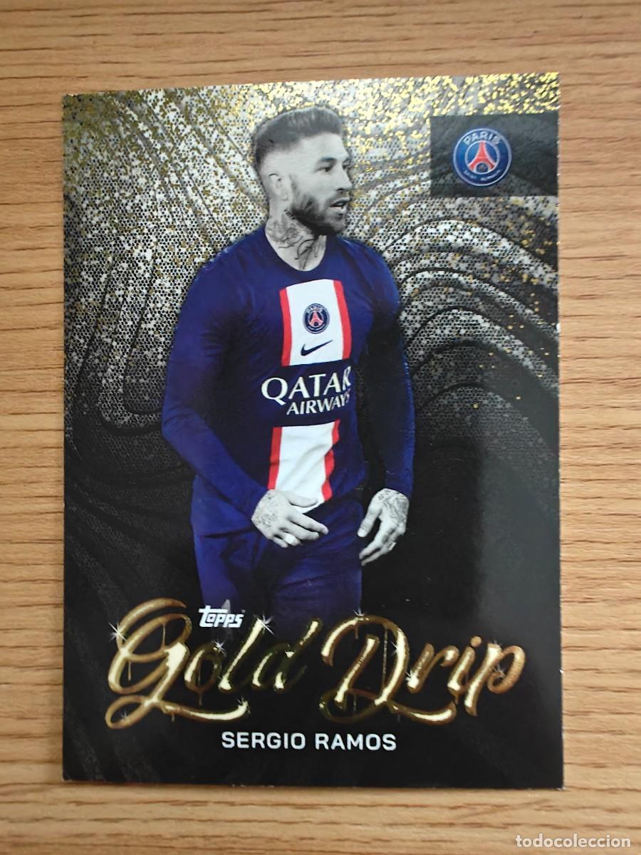 Coleccionismo deportivo: Sergio Ramos 50 Team Set 22 23 Paris Saint-Germain Gold Drip 2022 2023