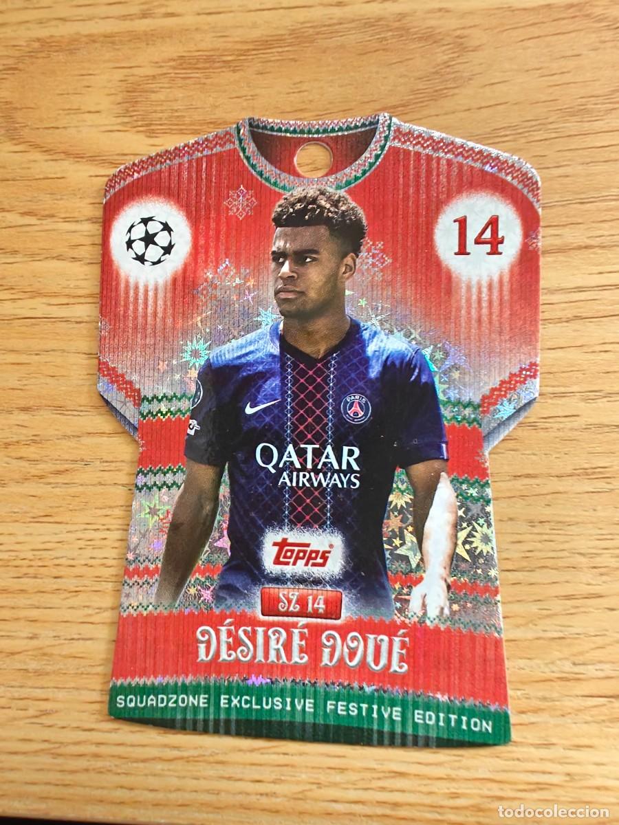 Coleccionismo deportivo: D&eacute;sir&eacute; Dou&eacute; SZ 14 Match Attax 25 26 Paris Saint-Germain Squadzone Festive Edition 2025 2026