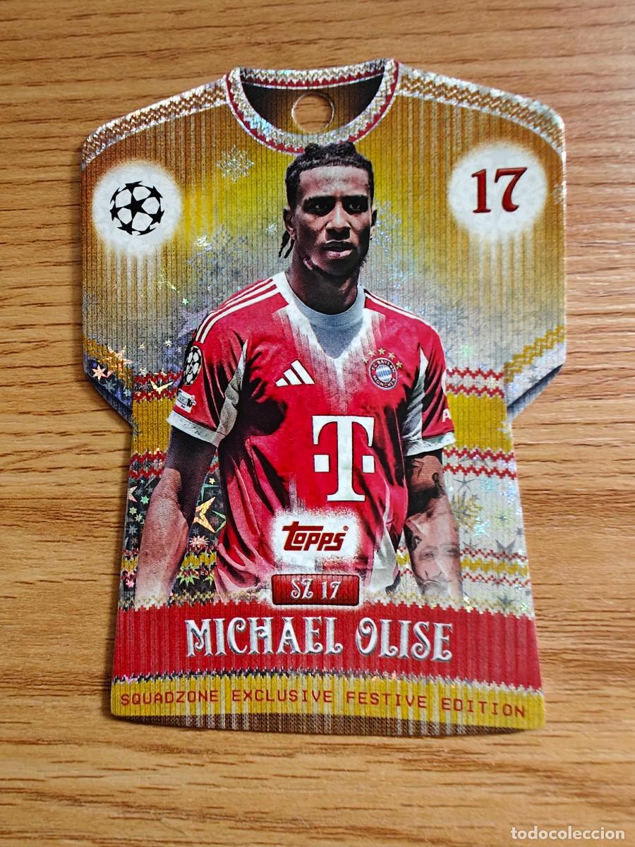Coleccionismo deportivo: Michael Olise SZ 17 Match Attax 25 26 Bayern Munich Squadzone Exclusive Festive Edition 2025 2026