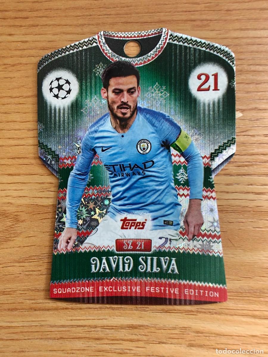 Coleccionismo deportivo: David Silva SZ 21 Match Attax 25 26 Manchester City Squadzone Exclusive Festive Edition 2025 2026