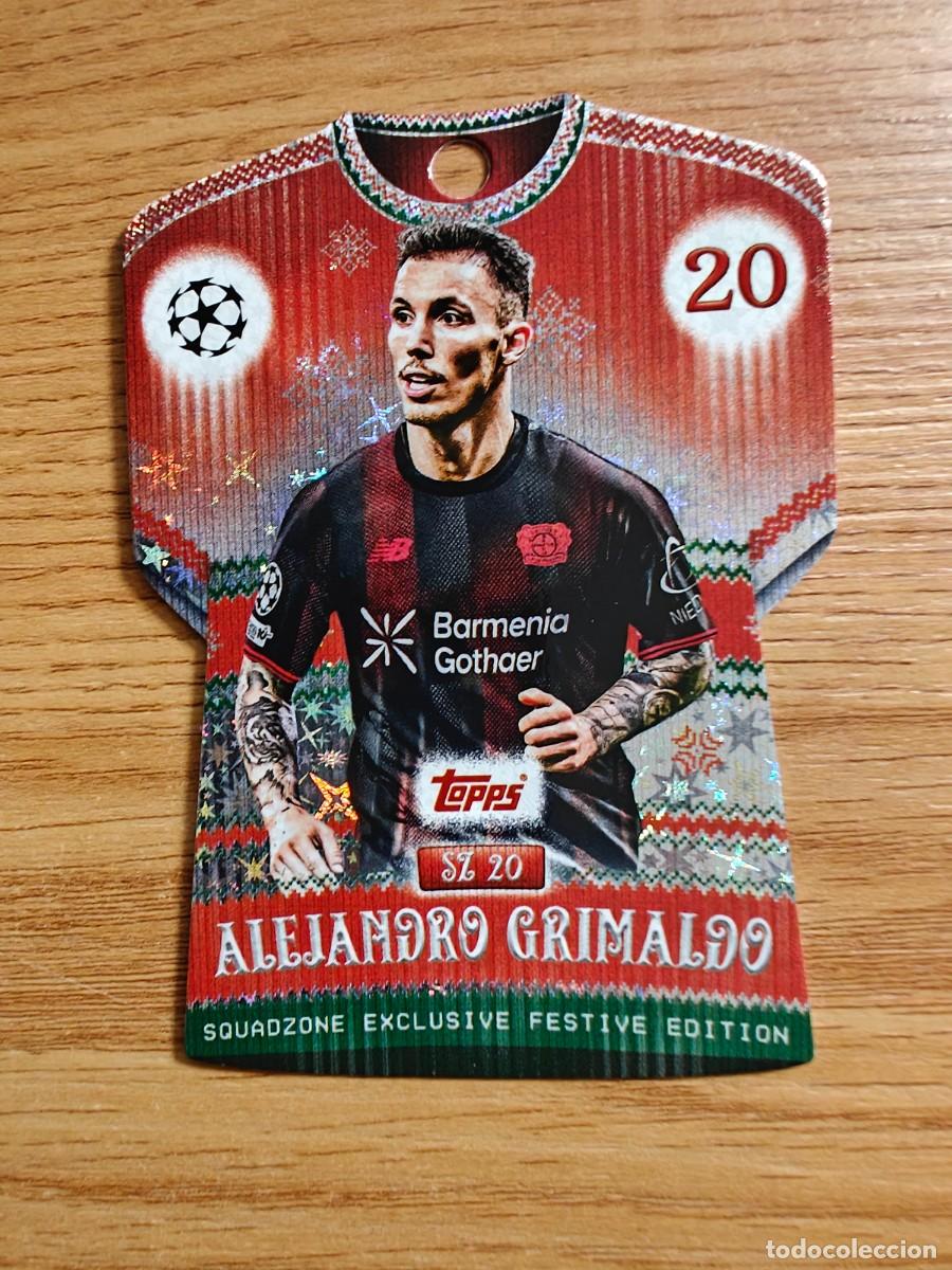 Coleccionismo deportivo: Alejandro Grimaldo SZ 20 Match Attax 25 26 Leverkusen Squadzone Exclusive Festive Edition 2025 2026