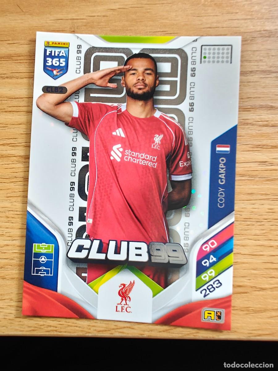 Coleccionismo deportivo: Cody Gakpo CLB 2 Match Attax 25 26 Liverpool Club 99 2025 2026