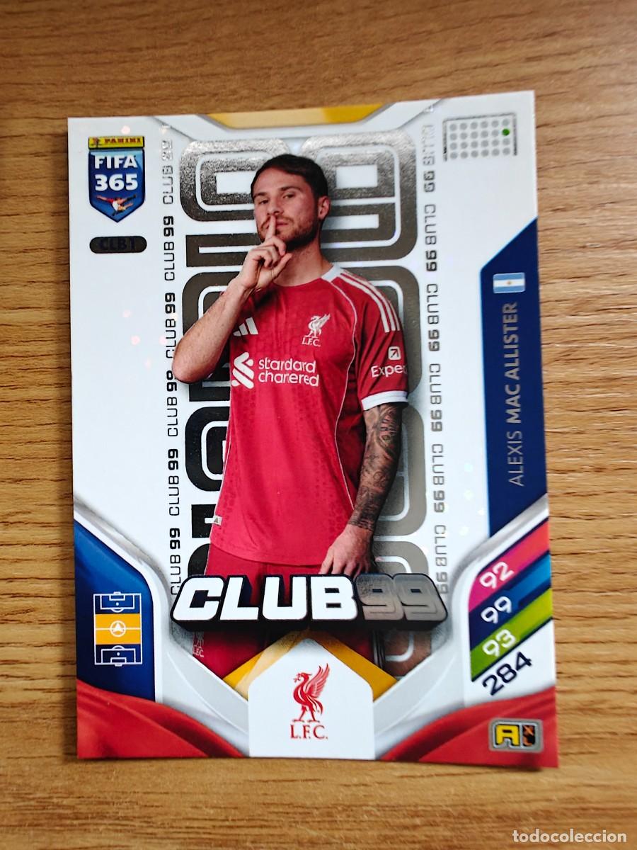 Coleccionismo deportivo: Alexis Mac Allister CLB 1 Match Attax 25 26 Liverpool Club 99 2025 2026