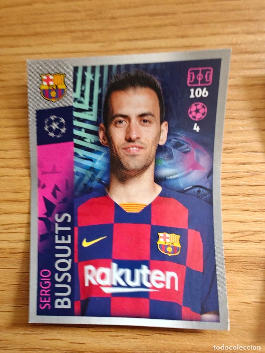 Coleccionismo deportivo: Sergio Busquets 53 Topps UEFA Champions League 2019 2020 FC Barcelona 2019 2020