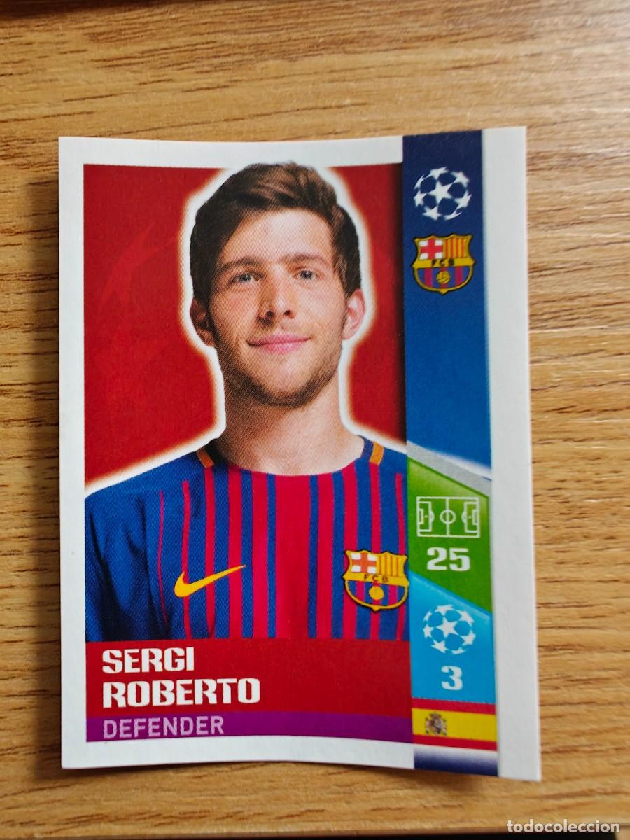 Coleccionismo deportivo: Sergi Roberto 28 Topps UEFA Champions League 2017 2018 FC Barcelona 2017 2018
