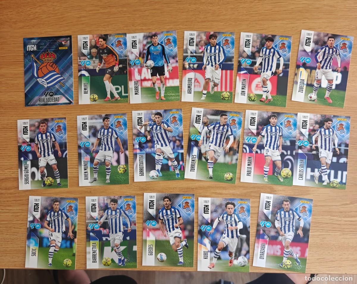 Coleccionismo deportivo: Lote 17 Cromos Megacracks 26 27 Real Sociedad 2026 2027