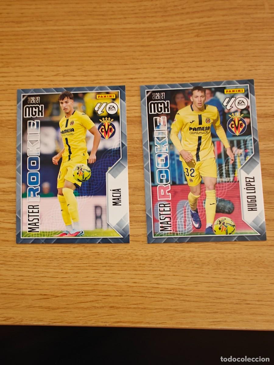 Coleccionismo deportivo: Maci&aacute; y Hugo L&oacute;pez Master Rookie Megacracks 26 27 Villarreal CF 2026 2027
