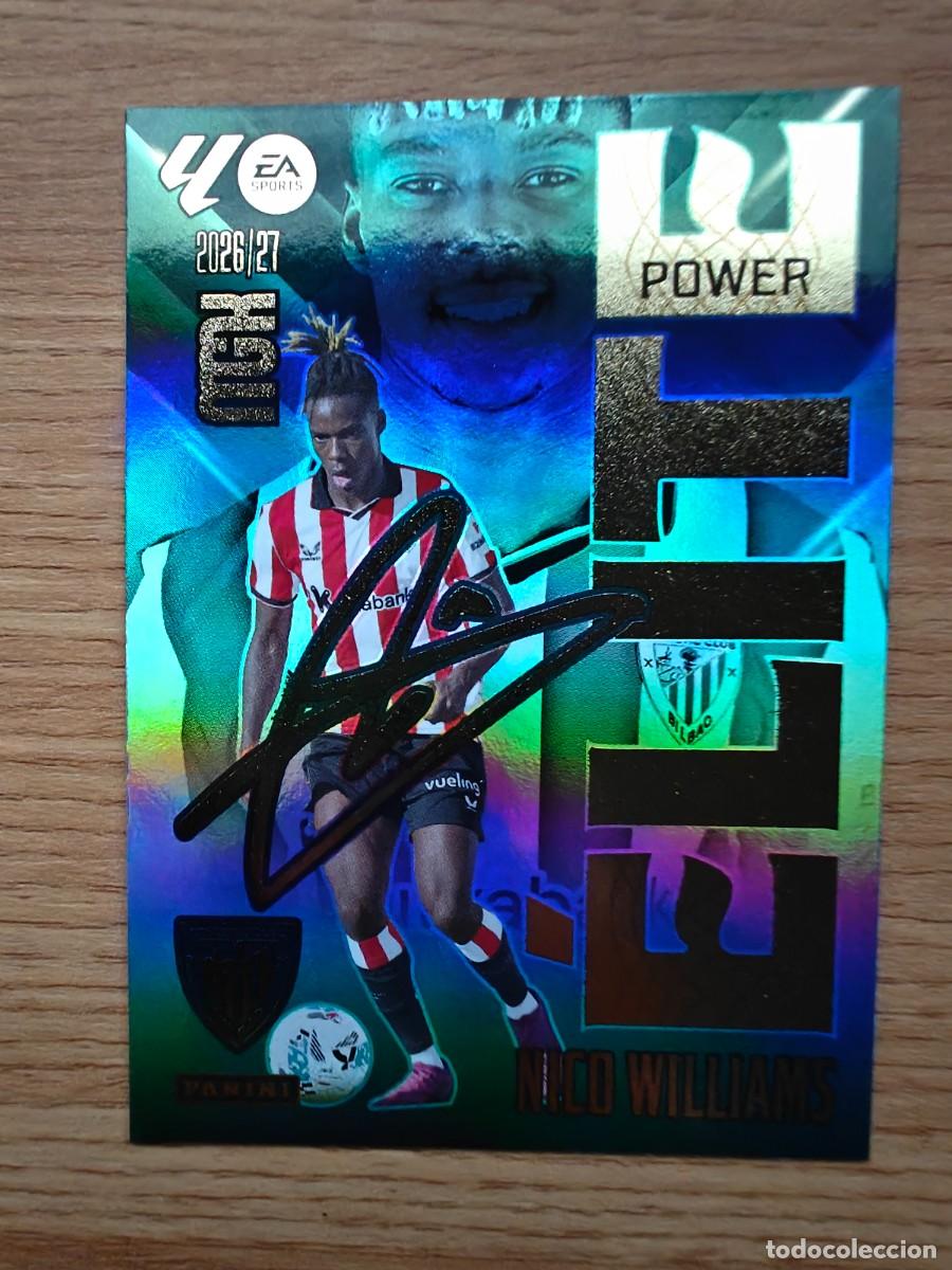 Coleccionismo deportivo: Nico Williams 12 P &Eacute;lite Power Panini Megacracks 2026 2027 Athletic Club 2026 2027