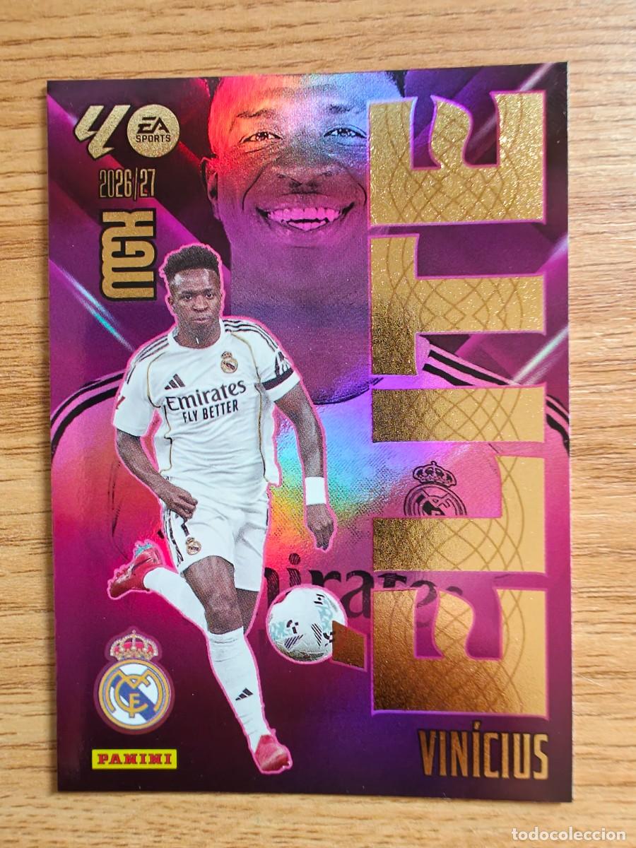 Coleccionismo deportivo: Vin&iacute;cius 18 &Eacute;lite Panini Megacracks 2026 2027 Real Madrid 2026 2027
