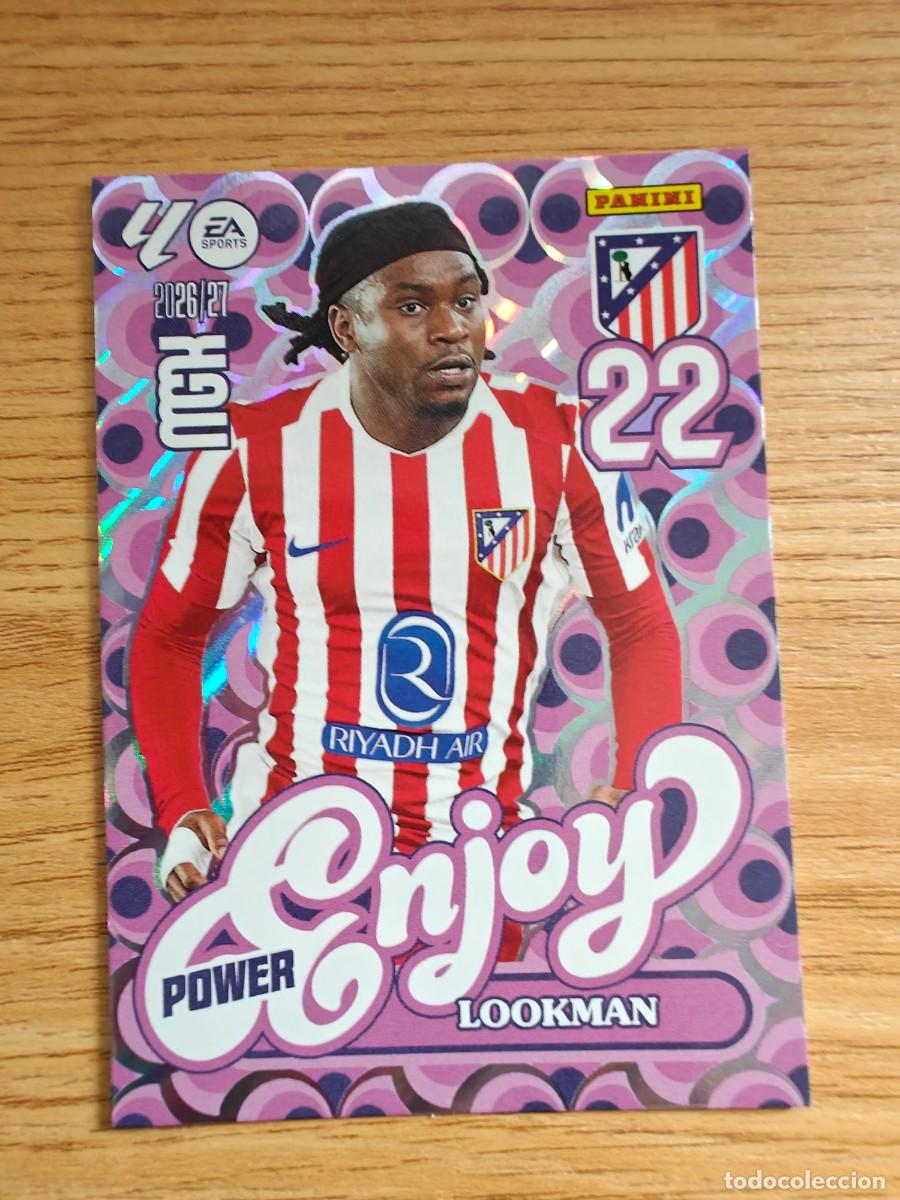 Coleccionismo deportivo: Lookman 385 P Enjoy Power Panini Megacracks 2026 2027 Atl&eacute;tico de Madrid 2026 2027
