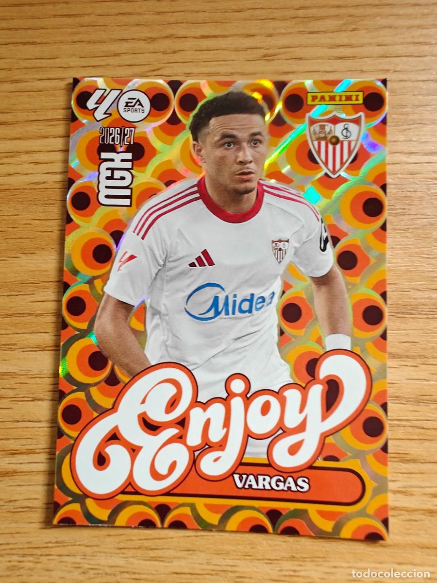 Coleccionismo deportivo: Vargas 387 P Enjoy Power Panini Megacracks 2026 2027 Sevilla FC 2026 2027
