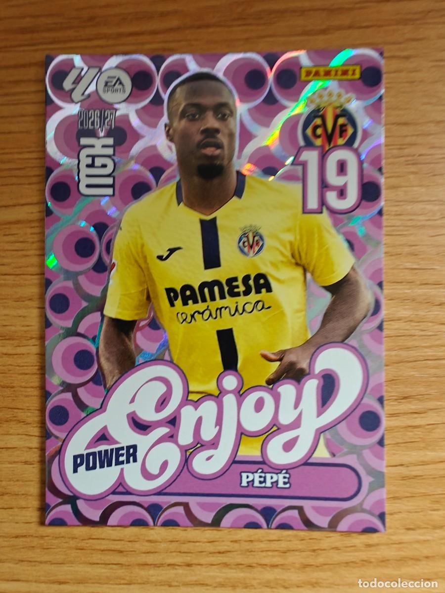 Coleccionismo deportivo: P&eacute;p&eacute; 386 P Enjoy Power Panini Megacracks 2026 2027 Villarreal CF 2026 2027