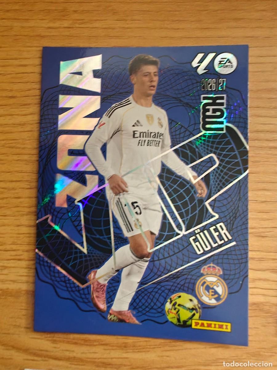 Coleccionismo deportivo: Arda G&uuml;ler 396 Zona Vip Panini Megacracks 2026 2027 Real Madrid 2026 2027