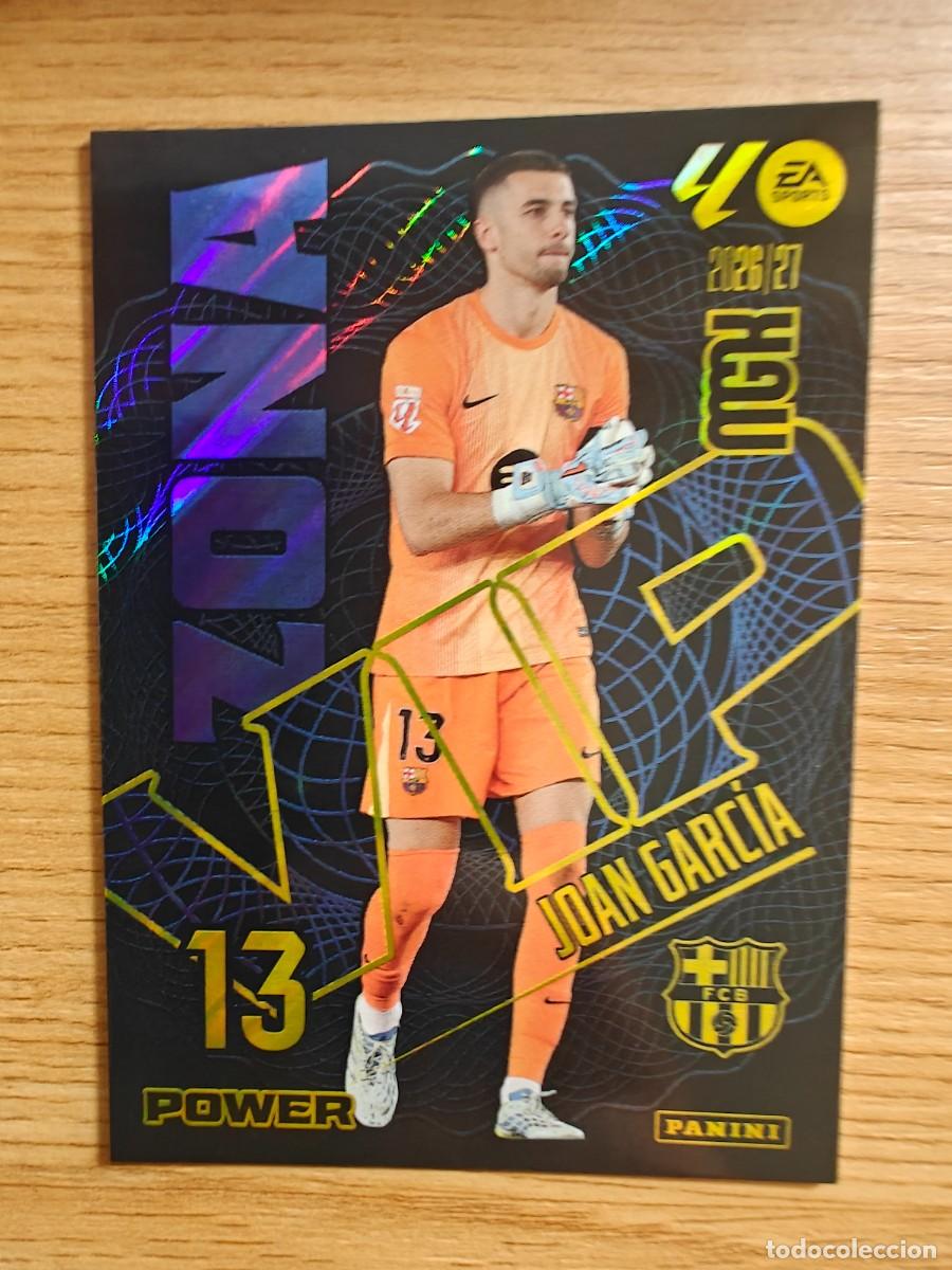Coleccionismo deportivo: Joan Garc&iacute;a 399 P Zona Vip Panini Megacracks 2026 2027 FC Barcelona 2026 2027