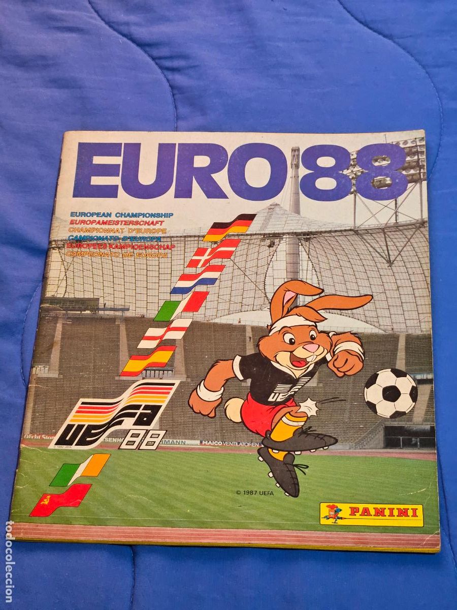 Coleccionismo deportivo: &Aacute;LBUM EURO 88 DE LA EUROCOPA DE F&Uacute;TBOL DE ALEMANIA 1988 CON MUY POCOS CROMOS - PANINI -