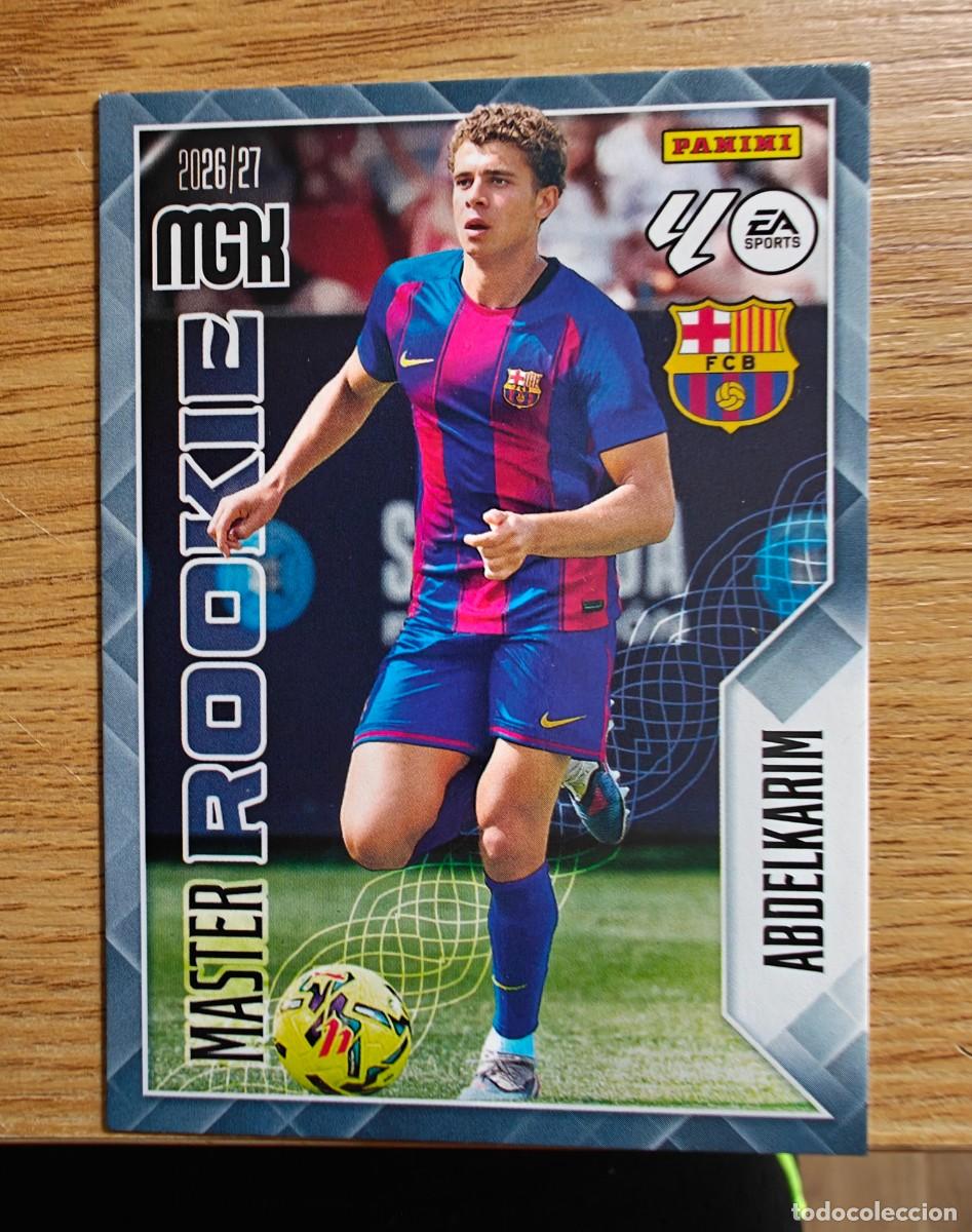 Coleccionismo deportivo: Abdelkarim 406 Master Rookie Panini Megacracks 2026 2027 FC Barcelona 2026