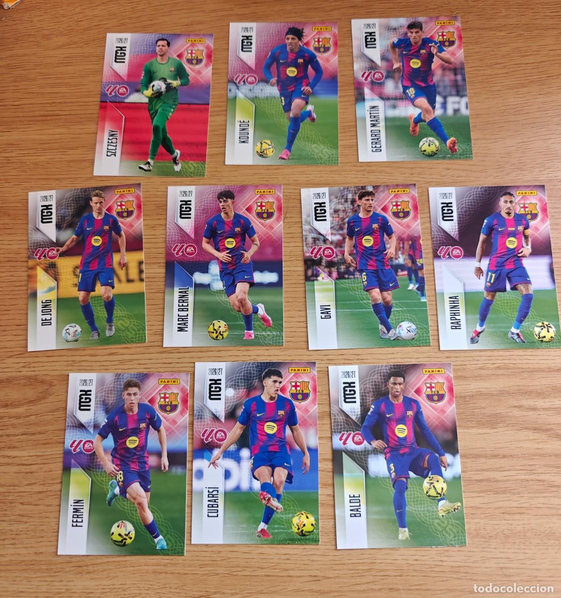 Coleccionismo deportivo: Lote 10 cromos Megacracks 26 27 FC Barcelona 2026 2027