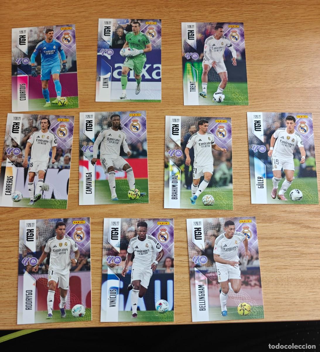 Coleccionismo deportivo: Lote 10 Cromos Megacracks 26 27 Real Madrid 2026 2027