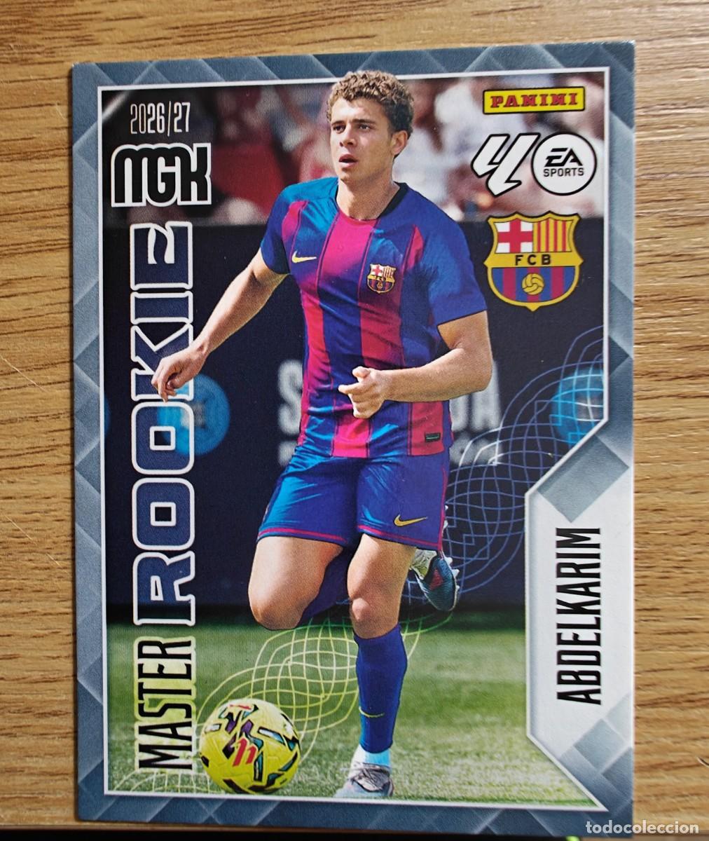 Coleccionismo deportivo: Abdelkarim 406 Master Rookie Panini Megacracks 2026 2027 FC Barcelona 2026