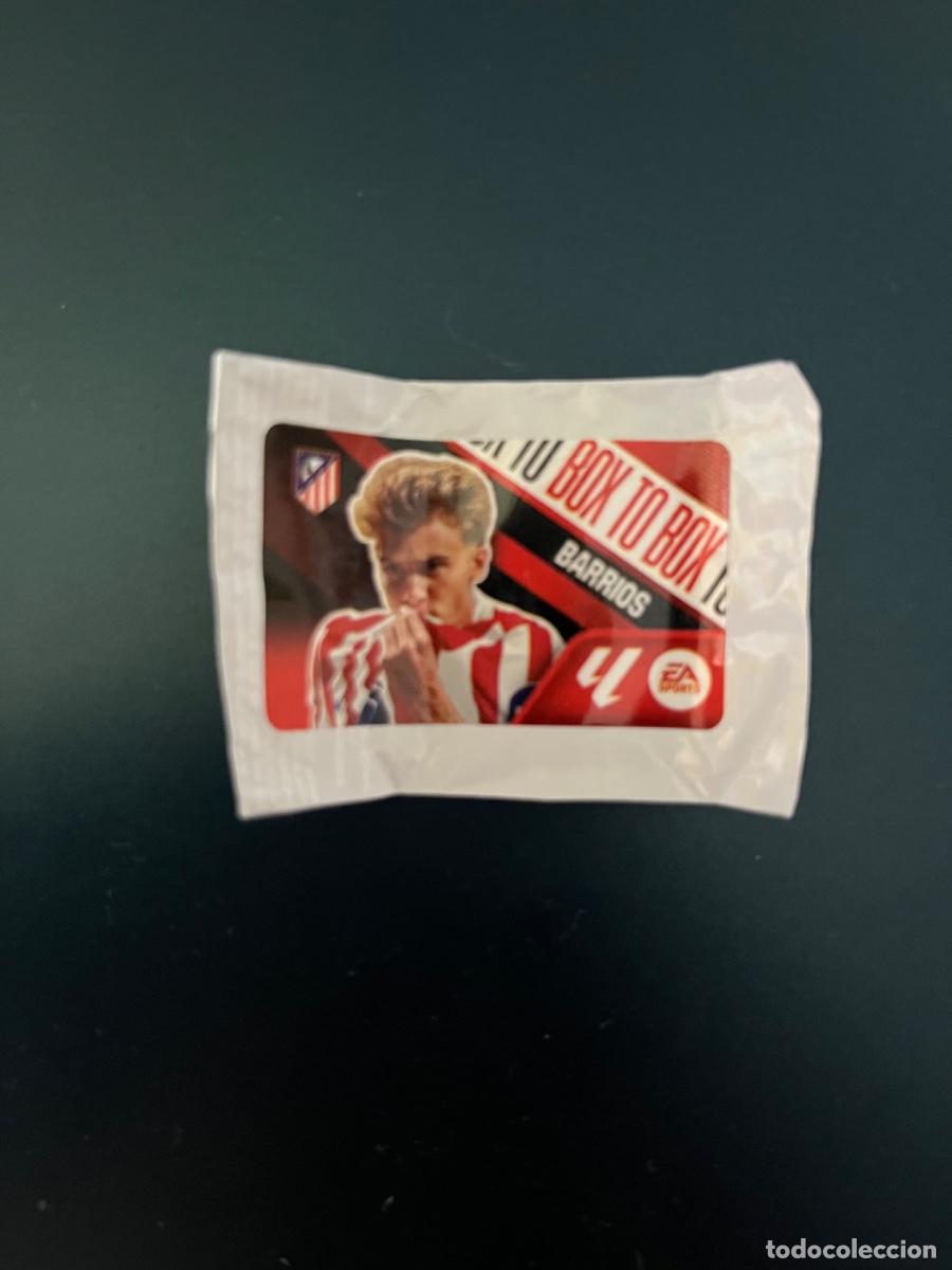 Coleccionismo deportivo: Barrios atletico Madrid box to box chicles ediciones este 26-27