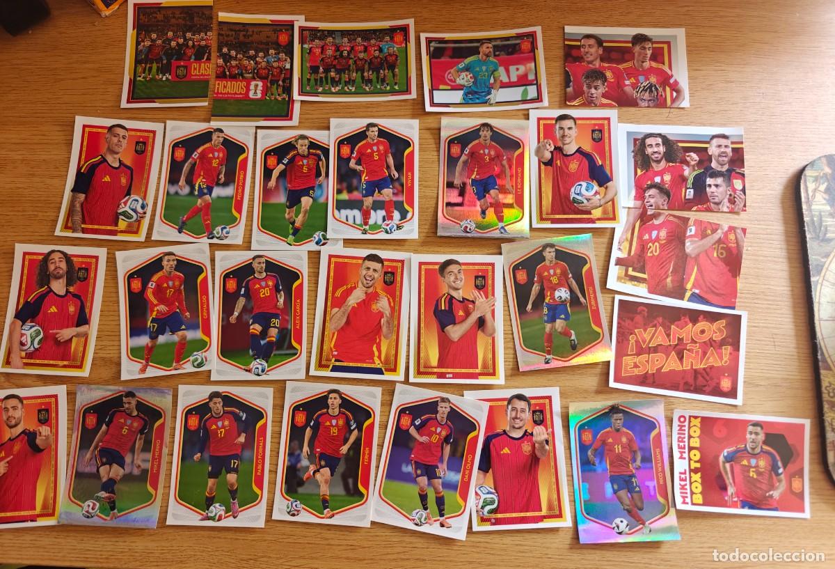 Coleccionismo deportivo: Lote 28 Cromos Mundial 2026 Selecci&oacute;n Espa&ntilde;ola Panini Family Carrefour